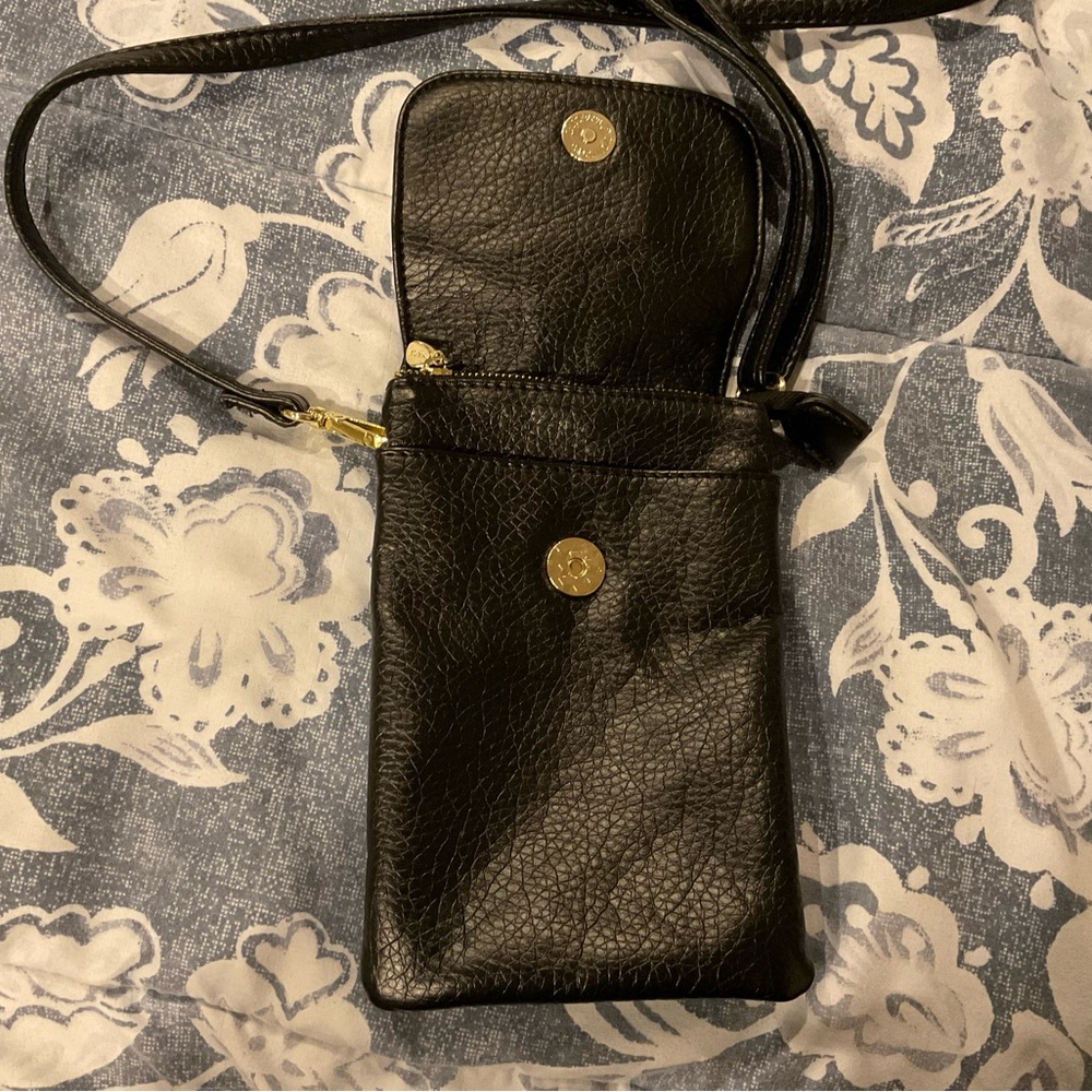 Minicat Small Faux Leather Crossbody Bag, Black - Picture 4 of 11
